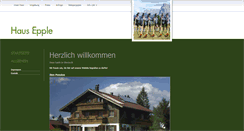 Desktop Screenshot of haus-epple.de