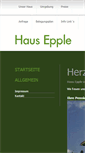 Mobile Screenshot of haus-epple.de