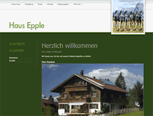 Tablet Screenshot of haus-epple.de